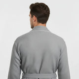 Premium Waffle Piping Robe for Men