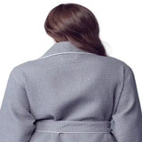 Women’s Waffle Piping Bathrobe – Lightweight Spa-Style Comfort