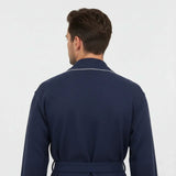 Premium Waffle Piping Robe for Men