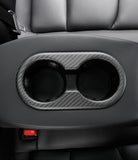 Backseat Cup Holder for Tesla Model 3 Model Y - Carbon Fiber Interior Mods