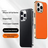 Versatile, High-end Metal-lens Leather Phone Case