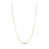 Sterling Silver Gold Plated Paperclip Chain (2.50 mm)
