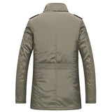 Autumn And Winter New Mid-length Jacket Men's Windproof Casual Oversized Loose