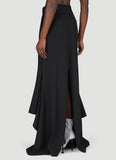 Balenciaga Women Godet Draped Skirt