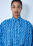 Balenciaga Women Double Sleeve Pleated Dress