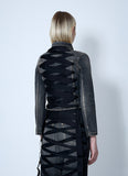 Balenciaga Women Lace-Up Denim Jacket