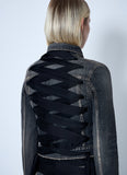 Balenciaga Women Lace-Up Denim Jacket