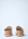Balenciaga Women Perforated Heeled Clogs