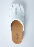 Balenciaga Women Perforated Heeled Clogs