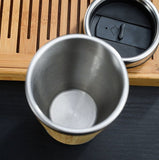 Bamboo Coffee Cup 420ml/14oz which is larger than the average mug size