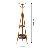 Bamboo Hanger with Storage Rack Living Room Bedroom