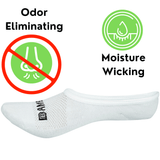 Super Low Cut No Show Bamboo Rayon Socks - 4 Pair
