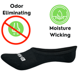Super Low Cut No Show Bamboo Rayon Socks - 4 Pair