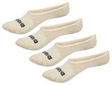 Super Low Cut No Show Bamboo Rayon Socks - 4 Pair