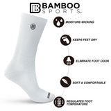 Premium Bamboo Rayon Crew Socks