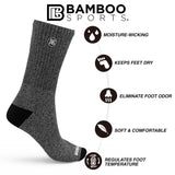 Premium Bamboo Rayon Crew Socks