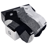Premium Bamboo Rayon Quarter Crew Socks - 3 Pair Gift Box