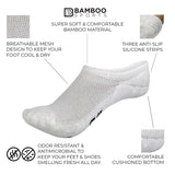 Invisible No Show Bamboo Rayon Socks