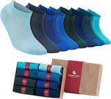 Women’s Bamboo Ankle Socks 8-Pack – Mixed Colors Soft Thin Low-Cut Socks