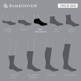 Women’s Bamboo Ankle Socks 8-Pack – White Soft Thin Low-Cut Socks