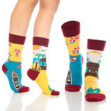 Fun Crew Socks for Men and Women – Colorful Cotton Novelty 6-Pack