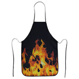 Barbecue Apron with Flame Design
