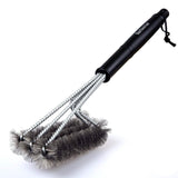 Barbestar 18" 3 in 1 Safe Barbecue Grill Brush Wire Bristles