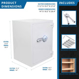 Barska 4.48 CF Large Heavy-Duty Fireproof Biometric Safe (SAK83490)