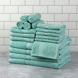 Basic Solid 18-Piece Bath Towel Set Collection