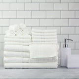 Basic Solid 18-Piece Bath Towel Set Collection