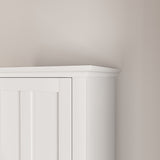 Bathroom Floor Storage Cabinet with 2 Doors Living Room Wooden Cabinet with 6 Shelves 15.75 x 11.81 x 66.93 inch