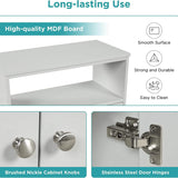 Bathroom Storage Cabinet with Two Doors and Adjustable Shelves