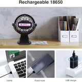 Battery Operated Clip on Mini Desk Fan