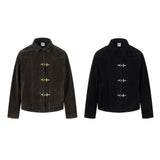 Deconstructed Jacket Design Mens Cropped Relaxed-fit Casual Outerwear