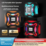 KP-868 Hot-selling New Wireless Bluetooth Speaker Featuring A Portable Handle RGB Lighting And Long Battery Life Ideal For Outdoors And Parties Factory Stock Available