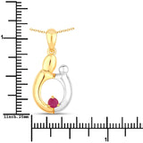 0.20 Carat Genuine Ruby .925 Sterling Silver Pendant