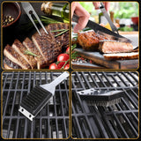 BBQ Tool Grilling Accessories, 16-Inch Stainless Steel BBQ Grill Tools
