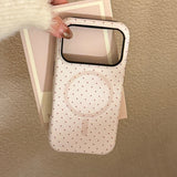Pearl Bow Magnetic Holder Mobile Phone Case