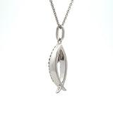 .17ct Cross Religious Pendant Sterling Silver 10KT Gold
