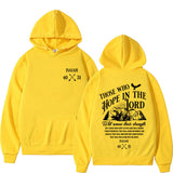 Christian Jesus Letters Print Hoodies Men Women's Clothing