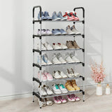 7-Tier Iron Shoe Rack – Space-Saving, Floor-Standing