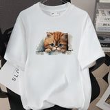 Womens Trendy Stylish Cotton Short-sleeve Top