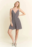 Jade By Jane Full Size Checkered Sleeveless Dress Plus Size