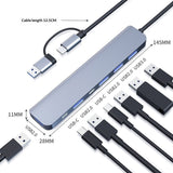 8-in-1 Dual-Head Multi-Function Docking Station Laptop Extender
