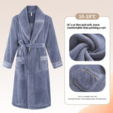 Winter Fleece Lining Plus Size Milk Fiber Homewear Mid-length Men's Pajamas