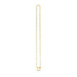 14k Yellow Gold Heart Element Paperclip Necklace
