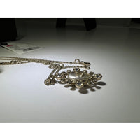 Chanel Crystal CC Necklace Gold Pearly Fashion Jewelry
