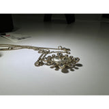 Chanel Crystal CC Necklace Gold Pearly Fashion Jewelry