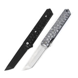 High-hardness Stainless Steel Portable Folding Knife With An Aluminum Handle