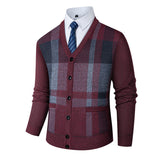 Mens Cardigan With Fleece Lining Thickened Outerwear